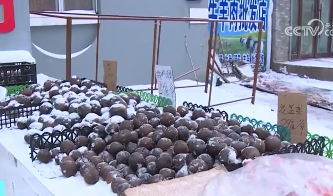 东北的室外果然是天然大冰箱
